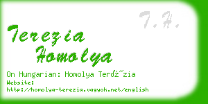 terezia homolya business card